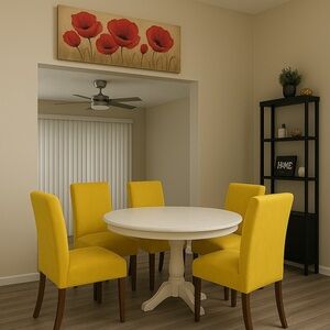 🍋 Slip Cover - Lemon Yellow for Chair